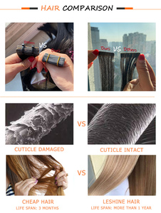 Extensiones de Cabello Virgen con Cinta Adhesiva Genius de Doble Trama para Salón, 100% Cabello Humano Remy con Cutícula Intacta - Product Image 4