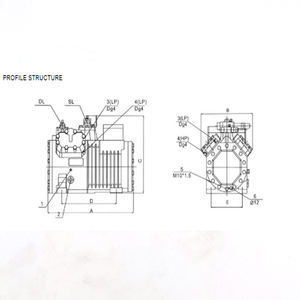 5 PS Kalt kolben Typ Semi Hermetic Kühl kompressor verwendet R404a und R134a Kühl kompressor Hub kolben - Product Image 4