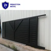 PRINCETON METAL yeni tasarım özelleştirilmiş alüminyum açık çıta kaymak kapısı