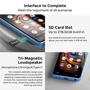 Lecteur MP3 Android avec écouteurs gratuits, 32 Go, WiFi, téléchargement de musique, lecture de vidéos MP4, écran tactile IPS, FLAC/WAV, autonomie de plus de 20 heures - Product Image 6