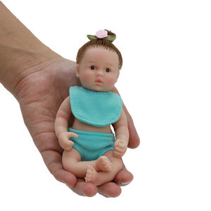 Muñecas Bebé Reborn <span class=keywords><strong>Miniatura</strong></span> <span class=keywords><strong>de</strong></span> 6 Pulgadas, Cuerpo Completo <span class=keywords><strong>de</strong></span> <span class=keywords><strong>Silicona</strong></span> con Piel Suave, Muñecas Realistas <span class=keywords><strong>de</strong></span> Recién Nacido, Estilo <span class=keywords><strong>Mini</strong></span> Juguete - Product Image 3