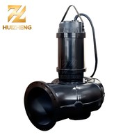 Pompe à eaux usées commerciale robuste pour boue épaisse, pompe broyeuse submersible WQK en acier inoxydable, haute pression, haute efficacité
