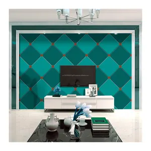 Wholesale 3D Textured Waterproof Decorative Wallpaper Marble Design PVC Wallpaper Velvet 5D Foam Wallpaper for Home Decoration