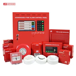 Premiers systèmes d'alarme de feu, multi-langue, support sans fil, adressable, produit allemand
