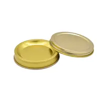 Round Gold Caviar Metal Tin Packaging Box