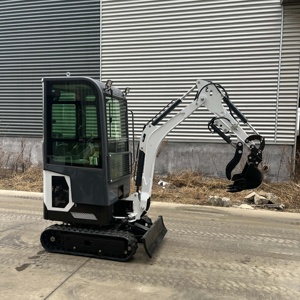 Miniexcavadora <span class=keywords><strong>de</strong></span> 1 tonelada con giro <span class=keywords><strong>de</strong></span> cola cero, 360 °   Rotación Libre, Rieles Telescópicos, Sin Puntos Ciegos en Condiciones <span class=keywords><strong>de</strong></span> Trabajo Estrechas - Product Image 2