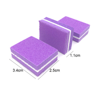 Mini bloc de vernis à ongles, éponge personnalisée pour outils Nail Art, tampon Durable, Double face, 100 pièces/lot, TF28, nouveauté