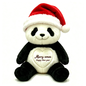 Oso de Peluche Navideño Personalizado, Oso de Peluche con Gorro de Santa, Oso de Peluche Feliz Navidad - Product Image 3