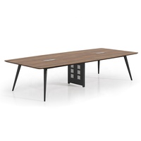 Meubles de bureau modernes, table de réunion, bureau en forme de bateau, table de réunion blanche pour 6, 8, 10, 12, 14, 16 personnes