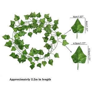 Nhân Tạo dây leo giả Ivy dây leo lá màu xanh lá cây giả cây treo cây nho trang trí - Product Image 3