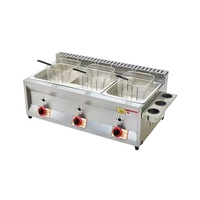 Nouvelle friteuse à gaz industrielle de comptoir pour usage commercial, friteuse à beignets/frites/gâteaux