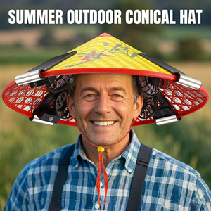 <span class=keywords><strong>Chapeau</strong></span> de paille conique agricole pare-soleil pour agriculteurs, portable, avec chargement solaire USB, <span class=keywords><strong>chapeau</strong></span> parapluie, <span class=keywords><strong>chapeau</strong></span> conique - Product Image 1