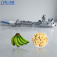 Kommerzielle Produktionslinie für automatische Plantain-Chips-Herstellung, kleine Bananenchips-Produktionslinie, Bananenchips-Frittierlinie