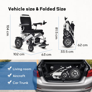 KRYL <span class=keywords><strong>Fauteuil</strong></span> <span class=keywords><strong>roulant</strong></span> électrique léger pour adultes <span class=keywords><strong>Fauteuil</strong></span> <span class=keywords><strong>roulant</strong></span> motorisé électrique pliable <span class=keywords><strong>tout</strong></span>-<span class=keywords><strong>terrain</strong></span> portable Walker & Rollator - Product Image 4