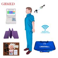 Mannequin de RCP corps entier avec écran 7 pouces, réflexe pupillaire lumineux, connexion sans fil, impression, matériau TPE, pour la formation en écoles de médecine
