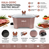 Poêle électrique de haute qualité, poêle électrique en marbre, poêle à frire électrique, fabricant de batterie de cuisine électrique, marmite électrique
