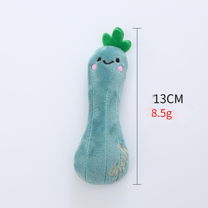 Kingtale Milieuvriendelijk Katoenen Kattenkruid Speelgoed Nieuwe Vegetarische Stijl Zacht Pluche Molaar Bite Interactief Speelgoed Voor Katten Duurzaam Verpakte Dooszak - Product Image 5