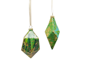 Bestverkochte handgemaakte kerstdecoratie glazen beschilderde hangende ballen boomdecoratie creatieve hangende ornamenten antiek