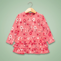 Nouvelle Robe de Bal Tendance Respirante Écologique en Coton Tricoté à Motifs Floraux Longueur Genou avec Cristaux pour Bébés Filles Fabriquée en Inde