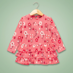 Vestidos de Punto Boho para Bebés Niñas, de Algodón Orgánico Estampado, para Fiestas de Verano, Hechos en India - Product Image 6