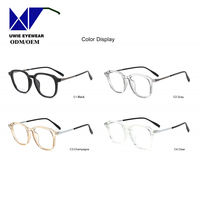 Lunettes de lecture progressives multifocales anti-lumière bleue classiques carrées confortables, monture intégrale unisexe, taille UWIE 56-16-148