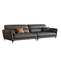 Italienische moderne minimalist ische Rindsleder Echt leder Soft Sofa Set Einfacher Luxus für kleine Wohnung für Wohnzimmer
