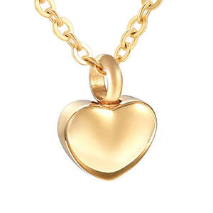 Collare da donna Peach Heart acciaio inossidabile apribile Pet Loved Love collana Colares Atacado personalizza Logo collana di alta qualità - Product Image 6