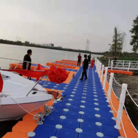 Rampe de quai flottant avec blocs roulants pour bateaux en gros