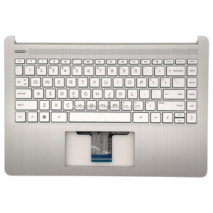 For HP Pavilion X360 14-DQ L88200-001 Silver <b>Keyboard</b> and Palmrest Stock Computer Parts for For Pavilion - Product Image 1