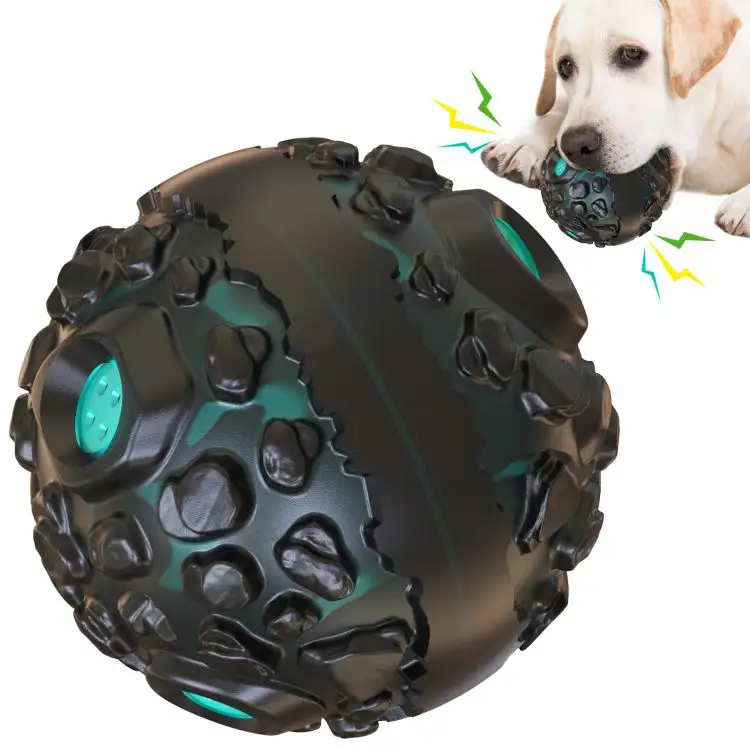 Popular Indestructible Pet Squeak Toys Grinding Teeth Cleaning Dog Pet Chew Toys Large Dog Toys Ball For Aggressive Chewers