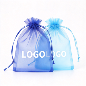 Bolsa de Regalo de Organza con Cordón a Precio de Fábrica, Bolsa de Malla Transparente con Logotipo Personalizado al por Mayor, para Recuerdos de Boda, Dulces y Joyería - Product Image 4