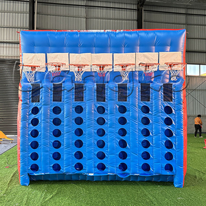 Party Fun Outdoor Sports Play Inflatable Sport Connect 4 With a <strong>Twist</strong> Four Basketball Arcade <strong>Game</strong> - Product Image 5