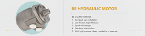 Motore Idraulico Orbitale Industriale Serie <span class=keywords><strong>BS</strong></span> con Valvola a Spola, Motore Cicloidale per Macchinari Agricoli - Product Image 3