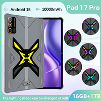 Tablet Pad 17 Pro de 10.1 Pulgadas con Android 15, 16GB+1TB, Batería de Larga Duración de 10000mAh, Cámara de 32MP, Versión Global, Precio Bajo, Gran Venta