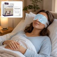Masque oculaire chauffant jetable auto-chauffant pour le sommeil, apaisant et soulageant les yeux fatigués, vente en gros directe usine