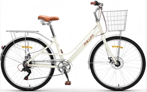 จักรยาน JT Classic รุ่น High Carbon Steel 7 สปีด โครงอะลูมิเนียม โช้คหลังแบบ Soft Tail เบรคหน้า/หลัง ขนาด 24/26 นิ้ว JT High Carbon S - Product Image 4