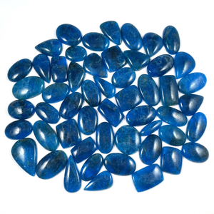 Natural Blue Apatite and Quartz Cabochon Loose Gemstone Bulk Mix Shape Polished Healing Wholesale Lot for Jewelry Making - Product Image 1
