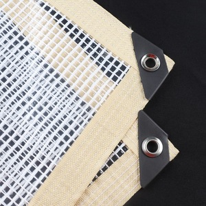 Tùy chỉnh Lưới Trong Suốt <span class=keywords><strong>PE</strong></span> bạt đổ không ướt vải ban công Windows mưa che không thấm nước vườn tán cây - Product Image 2