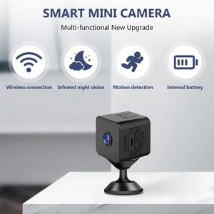 Caméra de sécurité sans fil miniature X1 1080P, caméra portable pour la maison, pour animaux de compagnie et bébés, avec détection de mouvement PIR, vision nocturne, contrôle par application - Product Image 3