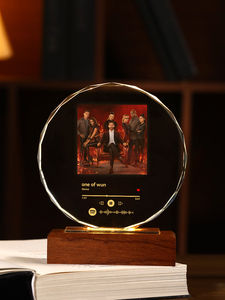 Trofeo Musical de Acrílico Grabado Personalizado con <span class=keywords><strong>Foto</strong></span> - Regalo Ecológico para Aniversarios y Parejas - Product Image 4