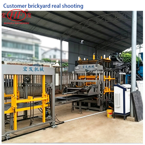 Máquina de Bloques Huecos Hongfa QT6-15F, Rentable para la Producción de Bloques de Hormigón de Alta Calidad, para Fábricas de Ladrillos de 2000 Metros Cuadrados - Product Image 3