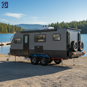 Caravanes à double essieu CAMPTRL, remorque de <span class=keywords><strong>camping</strong></span> tout-terrain, <span class=keywords><strong>camping</strong></span>-<span class=keywords><strong>car</strong></span>, caravane de voyage avec salle de bain - Product Image 1