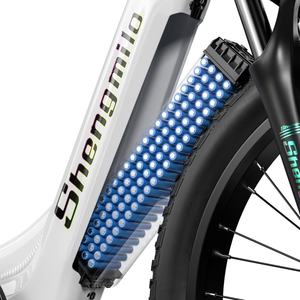 Vélo électrique Shengmilo MX06, livraison directe depuis l'entrepôt de l'UE, vélo électrique à pneus larges de 26 pouces, vitesse maximale de 42 km/h, 48V 17.5Ah, meilleur vélo électrique - Product Image 3