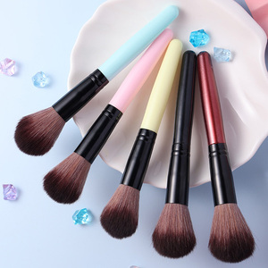 Brosse longue en plastique pour la poussière des ongles, rose, noire, bleue, en fibres douces, pour le nettoyage des ongles et la manucure - Product Image 6