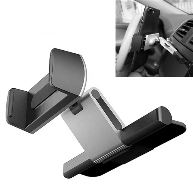 Aluminum Car CD Slot Mount Cradle Holder Universal Mobile Phone Holder Stand Bracket for iPhone X for Samsung Car Hol