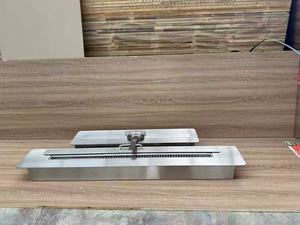 Bruciatore a Bioetanolo Manuale Inox da 500mm per Interni, Design Moderno per Riscaldamento di Ville e Appartamenti - Product Image 2