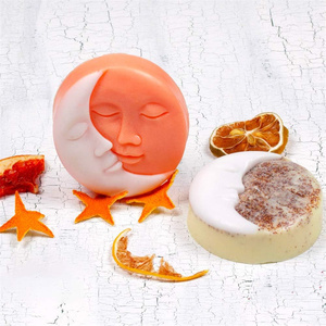 Soleil et croissant de lune moules à savon en Silicone moules d'art artisanal <span class=keywords><strong>pour</strong></span> bombes de bain <span class=keywords><strong>maison</strong></span> argile polymère bricolage bougie résine faisant des bonbons de <span class=keywords><strong>cire</strong></span> - Product Image 6