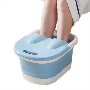Thickened <b>Foldable</b> PU Foot <b>Bath</b> Tub with PTC Heating Mechanical Control & Timing Function Massage Relaxation CJ-7981 - Product Image 4