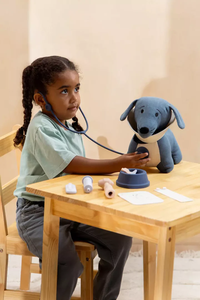 Ensemble de jeu vétérinaire en silicone, maison de jeu pour enfants, kits de jouets de médecin de soins de <span class=keywords><strong>santé</strong></span> pour animaux de compagnie, jeu de <span class=keywords><strong>rôle</strong></span> médical d'infirmière vétérinaire - Product Image 5
