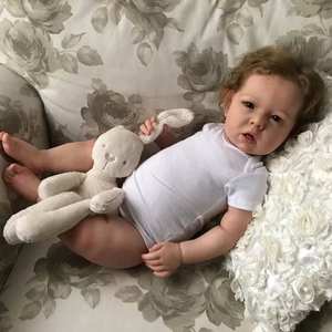 ตุ๊กตาซิลิโคนรีบอร์นแบบตัวแข็ง ลีอัม ทำจากพีวีซีไวนิล รูปเด็กผู้ชาย ตาขยิบ ของเล่นสำหรับเด็กผู้หญิงและเด็ก - Product Image 1